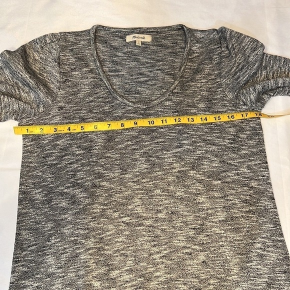 Madewell Midi Sweater Dress Cotton Blend Heather Grey Small - Picture 5 of 8